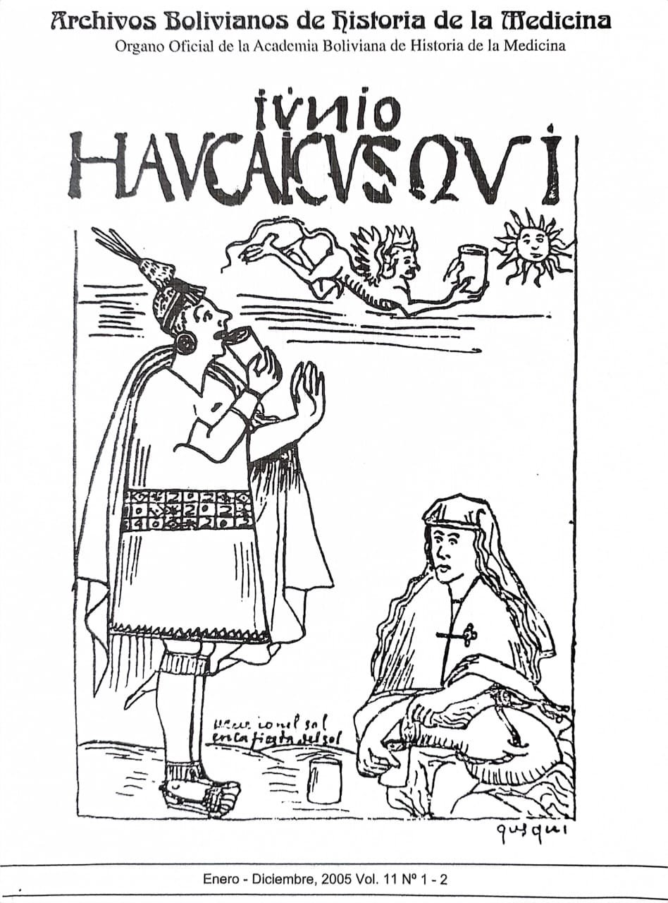 Portada de Archivo de Historia de la Medicina — Volumen 11 N° 1-2
